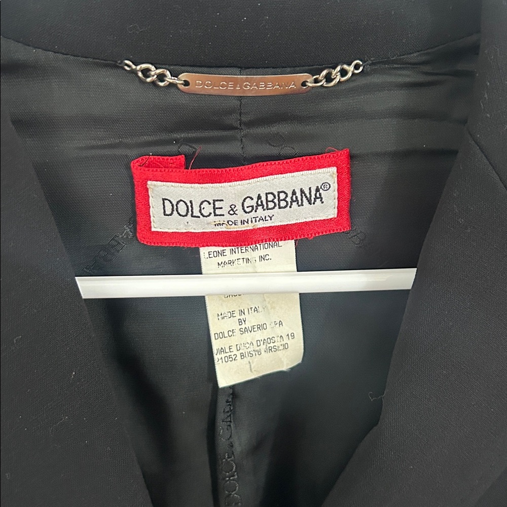 Dolce & Gabbana Black Long Blazer Jacket - Picture 3 of 4